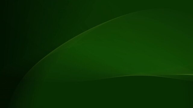 Looping dark green gradient surfaces with soft wavy lines. Suitable for presentations, motion graphics, backgrounds, and design projects needing abstract visuals.