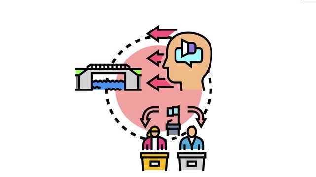 Communicating different viewpoints and opinions through discussion, building connections between people and ideas, and overcoming political or social divides with understanding