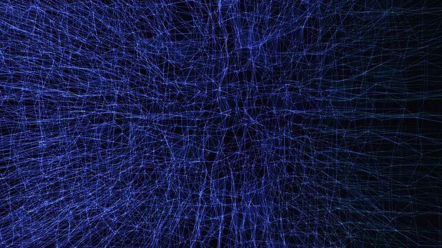Neural network nodes pulse and reconnect in a seamless data field