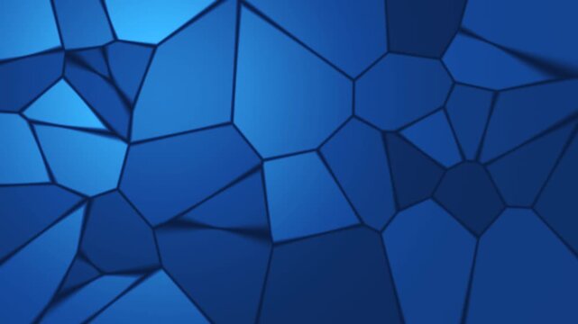 Stained glass with shifting light, seamless loop motion background, deep blue
