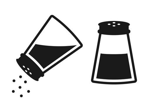 Salt shaker vector icon