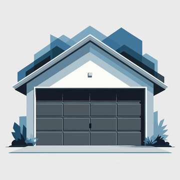 Modern House Garage with Sleek Design and Contemporary Architecture.