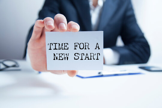 TIME FOR A NEW START text