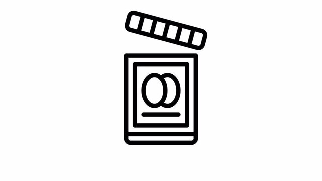 baking soda minimalist stroke animation