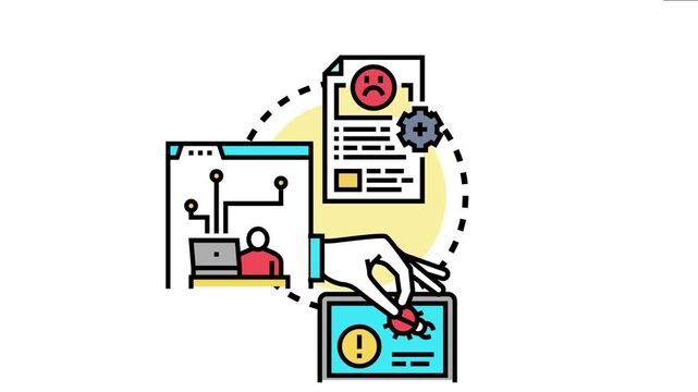 Identifying, analyzing, and resolving software bugs and technical issues during development, ensuring efficient problem solving and quality control in application management