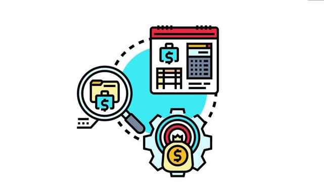 Budget concept icon financial planning, strategy, and money management for effective business accounting and expense control