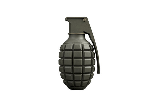 Fragmentation hand grenade for military and war concepts