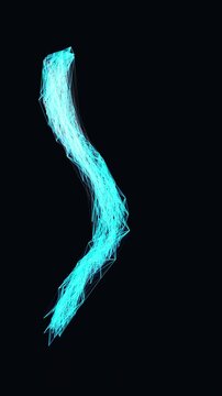 Vertical video of data network nodes connecting in seamless loop