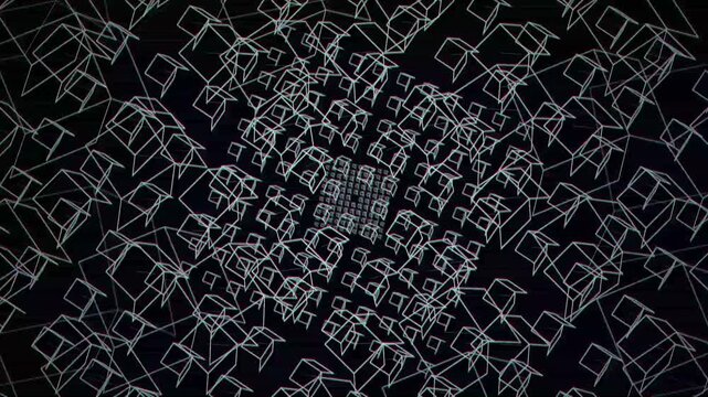 network architecture blue background.