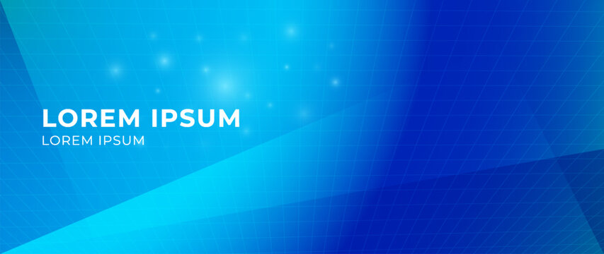 Modern blue and cyan geometric background with layered triangular shapes, subtle grid texture, glowing light effects. Clean digital backdrop for science and technology, presentations, tech Innovations