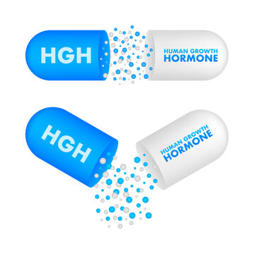 HGH human growth hormone supplement capsule opening