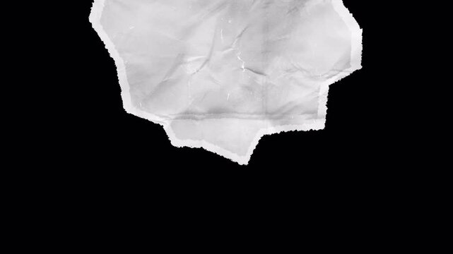 Abstract Close Up View of Crumpled White Paper Texture Background.