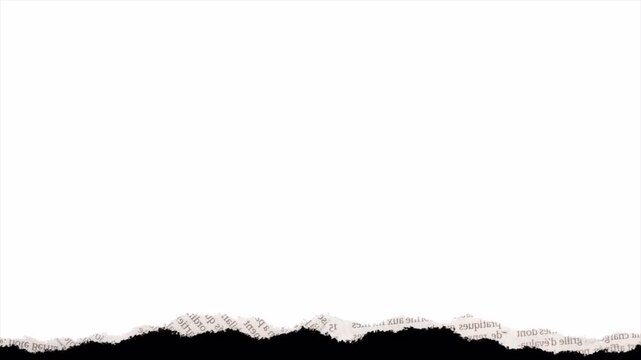 Abstract motion graphic animation of ripped paper transitions.