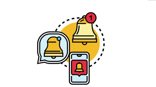 Browser notifications representing application alerts, messaging, and push reminders on desktop and mobile devices offering user interface digital communication
