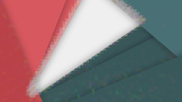 Abstract triangular flag with red white and blue