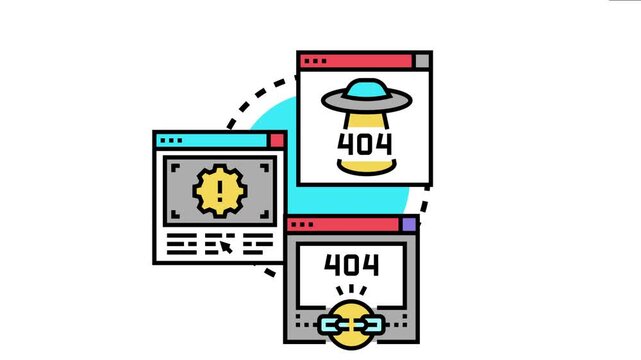 Broken web connection concept showing network problems, server issues, and invalid data, representing various online access difficulties, website unavailability and lost digital content