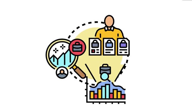 Person analyzing documents, reviewing skills, and evaluating market data, the strategic process of broadening career opportunities and job prospects