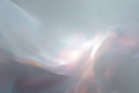 Soft immersive mesh gradient with pastel light and subtle grain on white for abstract background wallpaper and modern design