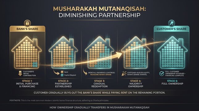 Musharakah mutanaqisah diminishing partnership home finance