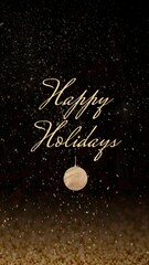 Naklejka premium Happy holidays social story template