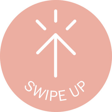 Swipe icon with arrows for app navigation. UI buttons for left, right, up, down scrolling. Modern interface symbols for mobile games and stories.