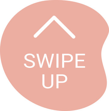 Swipe icon with arrows for app navigation. UI buttons for left, right, up, down scrolling. Modern interface symbols for mobile games and stories.