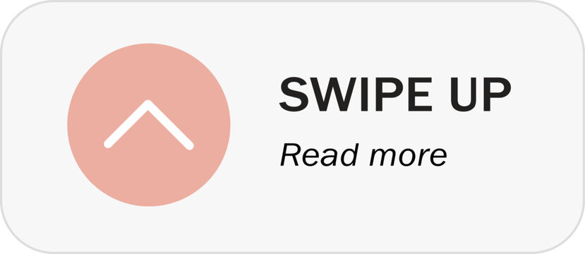 Swipe icon with arrows for app navigation. UI buttons for left, right, up, down scrolling. Modern interface symbols for mobile games and stories.