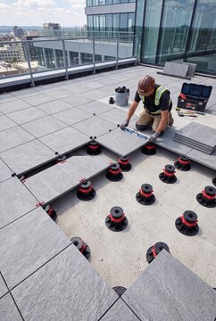 Raised Outdoor Porcelain Paver Installation System