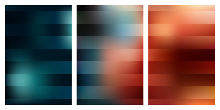Set of three abstract wallpaper . Modern style background