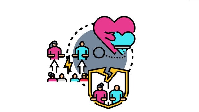 Breaking boundaries symbolizing new opportunities, overcoming challenges, fostering connection, and reaching higher levels by evolving social and personal limits