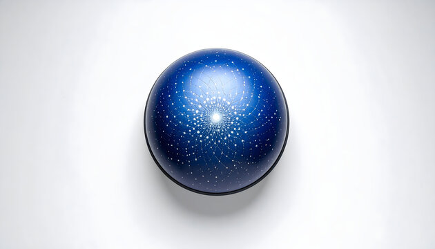 Circular star wheel planisphere lying flat showing fine lines evoking educational and calm astronomical mood generative AI