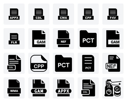 Video And Font File Formats Such As F4V And Postscript Font Binary For Multimedia And Typography Design