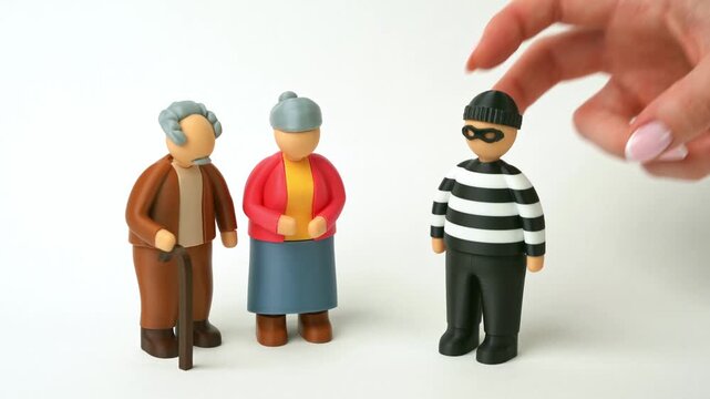 Elderly people and vulnerability to fraudsters and criminals. Awareness of pensioners to avoid falling for the tricks of scammers. Education improves safety, vigilance, and financial protection.