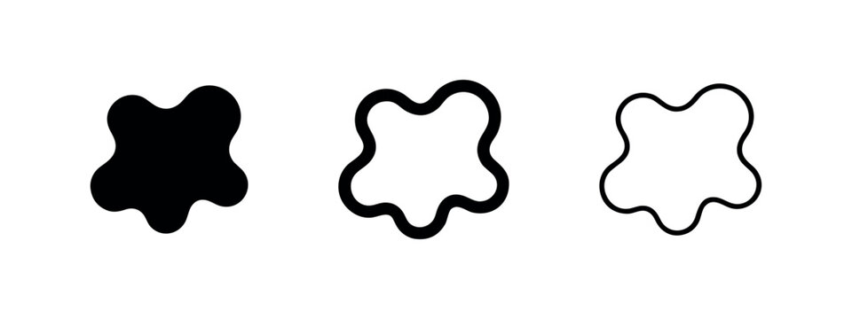 Abstract Organic Blob Shape for Modern Design Layouts