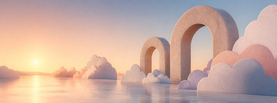 Cinematic Conceptual Landscape Ultrawide Abstract Background 20