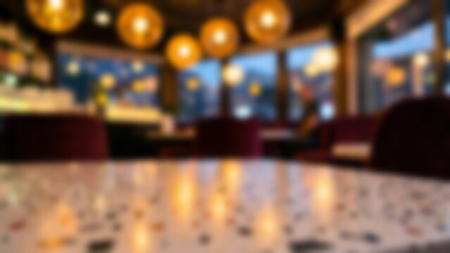 Amber Bokeh Orbs Velvety Darkness Cozy Evening Ambiance