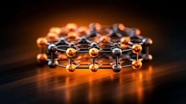 Golden Hexagonal Units Forming Crystal Lattice