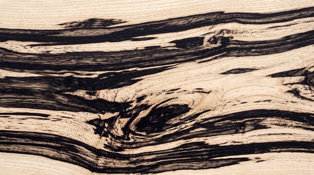 Natural Exotic Black Ebony Wood Grain Texture Background
