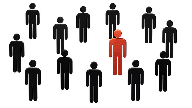 The conflict between two companies and a business, the rivalry of Leaders in blue and red leads a group of employees to compete, Staff recruitment.Supports PNG files
