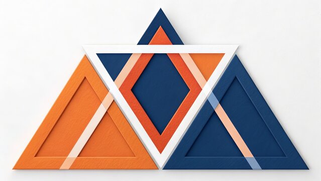 Abstract geometric design with overlapping colorful shapes creating modern decorative visual harmony.