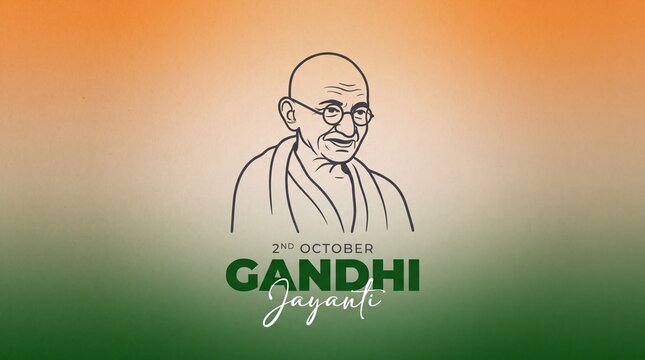 happy mahatma gandhi jayanti holiday celebration banner
