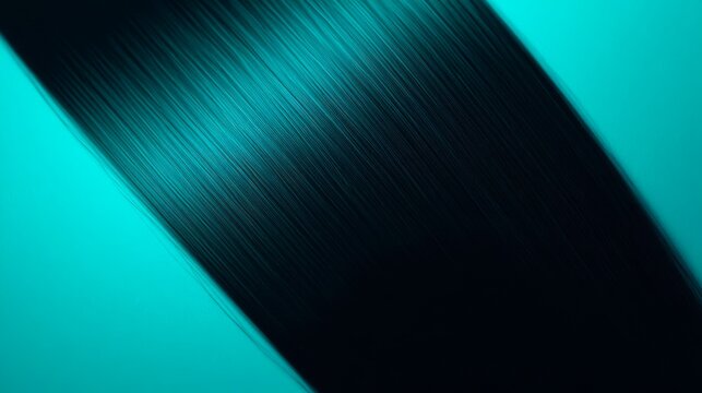 Teal gradient sweeps across curved dark surface