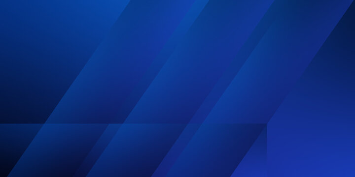Modern abstract blue background with glowing geometric lines. Blue gradient shape design. Futuristic technology concept.