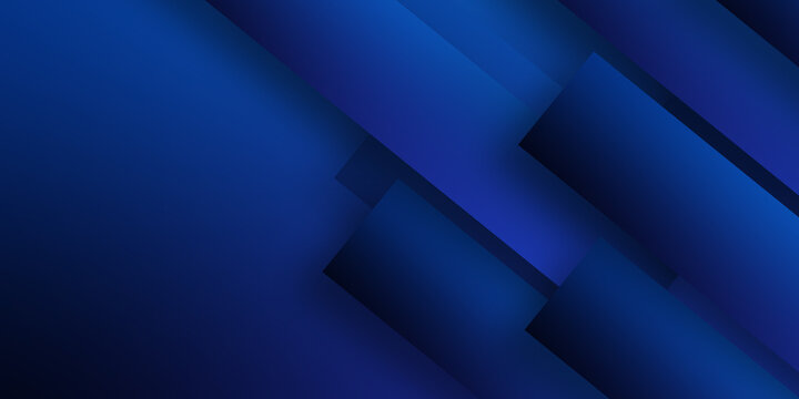 Modern abstract blue background with glowing geometric lines. Blue gradient shape design. Futuristic technology concept.