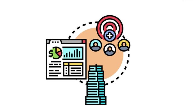 Branch sales team growing customer base and tracking financial performance using data analytics within a corporate environment, focusing on reaching business objectives