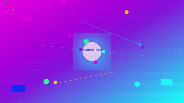 Modern Digital Interface with Learning Hub Logo on Glowing Screen