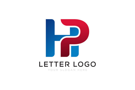 Initial Letter HP Monogram Logo Vector