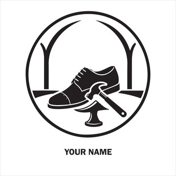 Shoe maker shoe store shoe repair logo icon