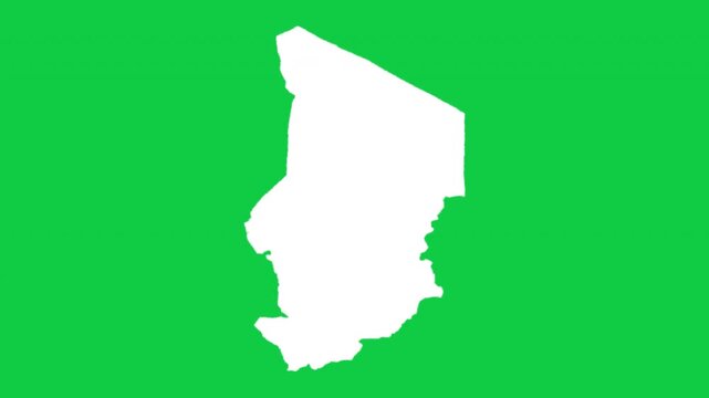 Chad wiggle animation map loop green background