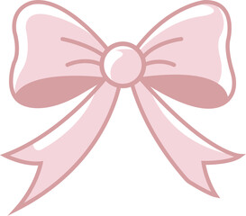 Fototapeta premium Pretty Pink Ribbon Bow Design